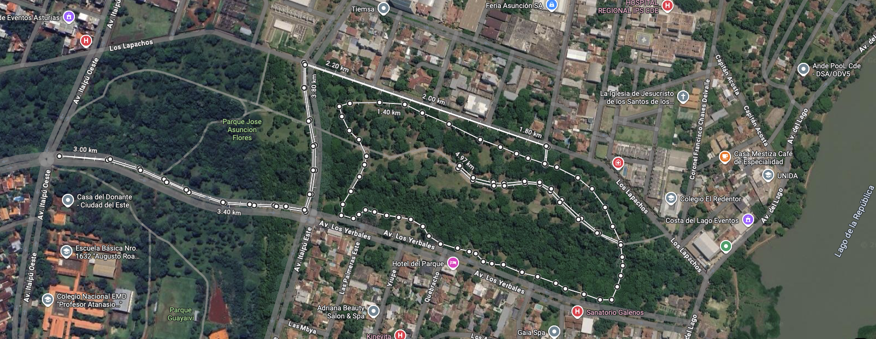 Circuito Corrida de la Mujer 5K Ciudad del Este